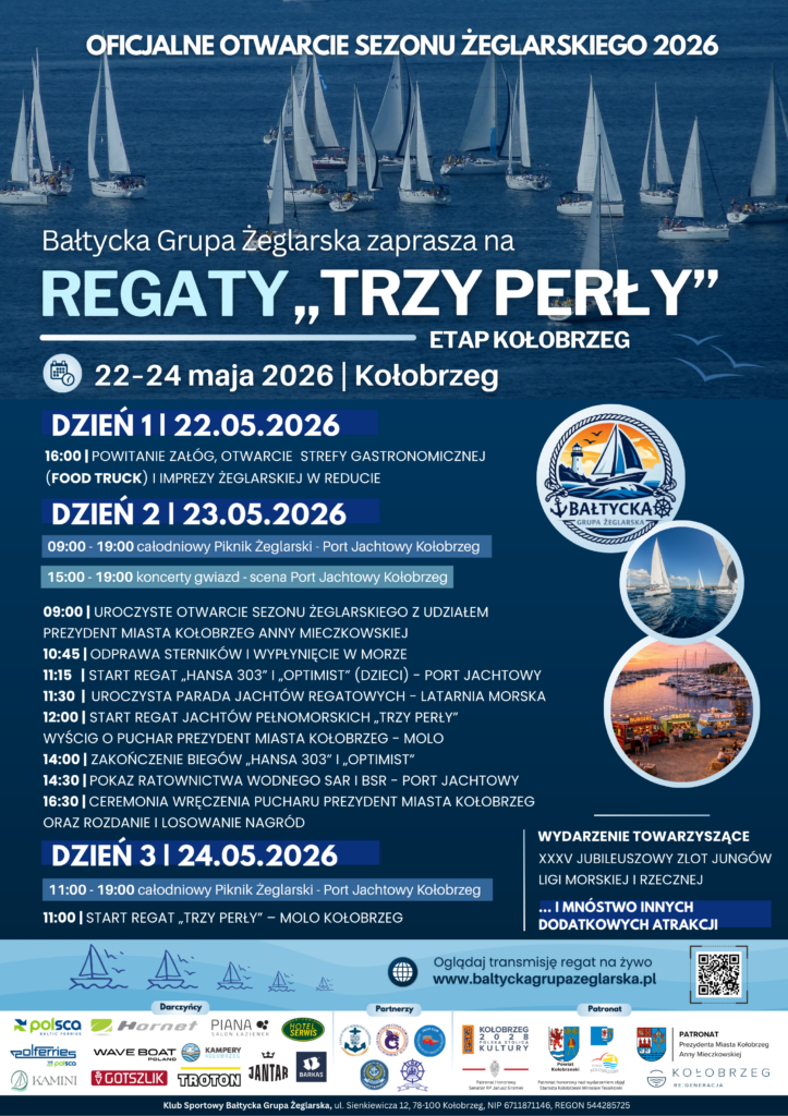 plakat główny regaty trzy perły