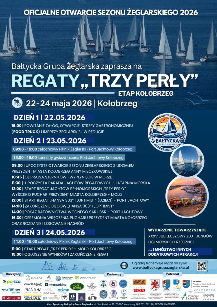 plakat główny regaty trzy perły
